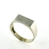 Billede af Ring m. plade 6*12 mm 925s