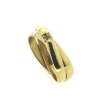Billede af Ring, loddet fast sammen, isat brill. 0,02 w/vs. 8 kt.