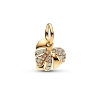Billede af Pandora Funklende Monsterablad charm forgyldt metalblanding m. cz