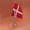Billede af Kay Bojesen Fanebærer - poleret stål m. fane