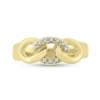 Billede af Loge ring fattet med 7 brill. a 0,01 w/vs. 14 kt. (billede vist med 10 stene)