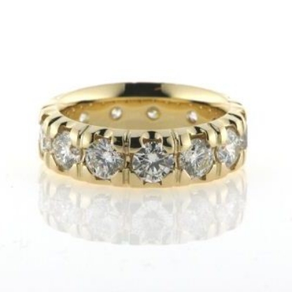 Billede af Alliancering speciel lavet med 13 brill. a 0,25 ct. tw/vvs. 14 kt.