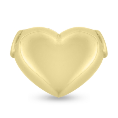 Billede af Vedhæng hjerte, massivt, hul til kæde