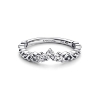 Billede af *Pandora Royal swirl tiara ring sølv med klar cz str. 54