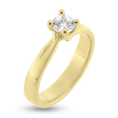 Billede af Ring solitaire brillant 0,45 w/vs. 14 kt.