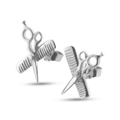 Billede af Ørestik, frisørsaks og kam (hj. 16 mm.) 14 kt. hvg.