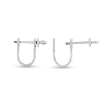 Billede af Ørestik sjækel 14 kt. hvg. (1. par)