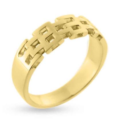 Billede af Ring mursten led 14 kt.