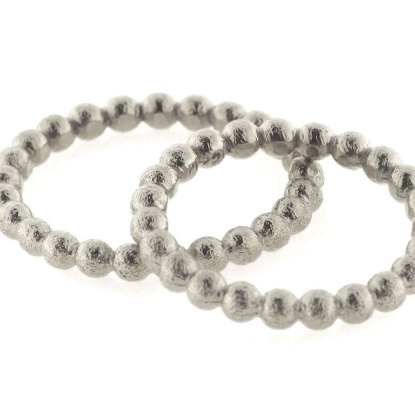 Billede af Vielsesringe kugler hele vejen rundt, br. 2,7 mm. massiv 14 kt. hvg. 