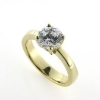 Billede af Ring 4 grab. fatning, syn. sten, 8,0 mm. 14 kt