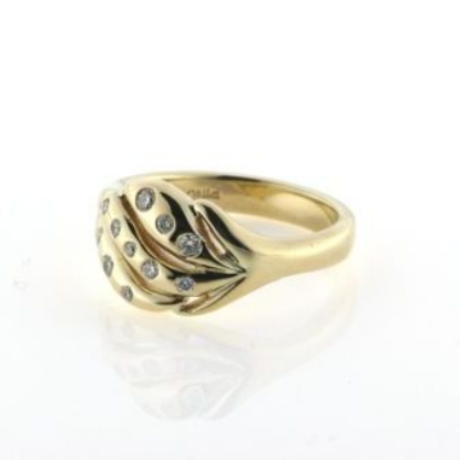 Billede af Ring 14 kt. med 11 brillanter