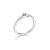 Billede af Mads Z "Crown" ring 14 kt hvidguld m. 0,04ct. W.SI str 50