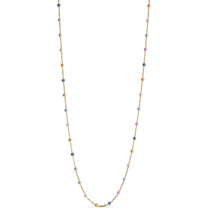 Billede af ENAMEL Copenhagen Lola Lolly halskæde forgyldt sølv m. emalje (38 + 4 cm)