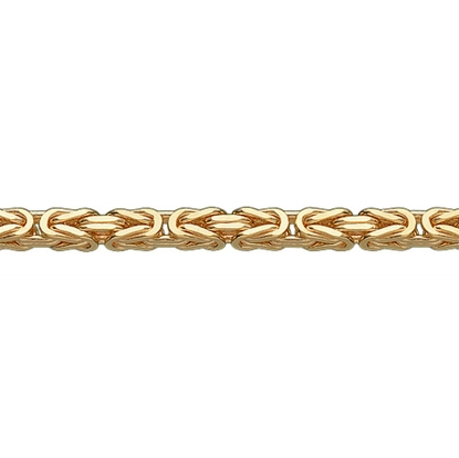 Billede af Armbånd kongekæde 14kt bredde 2,30mm 18,5cm