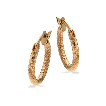 Billede af Creoler snoet 14 mm. 8 kt.