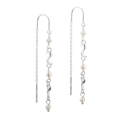 Billede af Aqua Dulce Rhumba Earthread øreringe sølv m. fvp