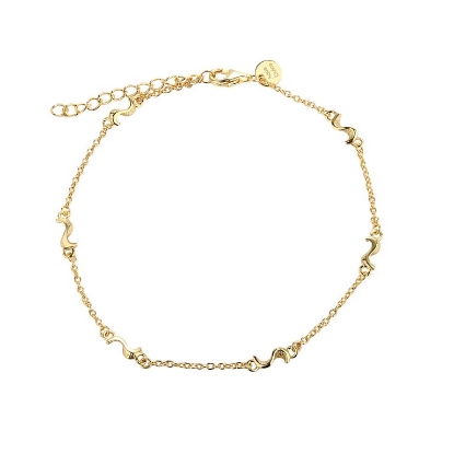 Billede af *Aqua Dulce Rhumba armbånd forgyldt sølv (17 + 3 cm)