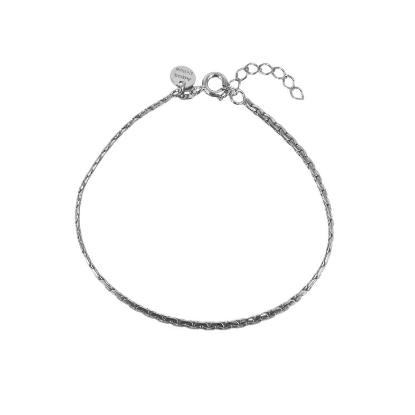 Billede af Aqua Dulce Cobra armbånd sølv (17 + 3 cm)