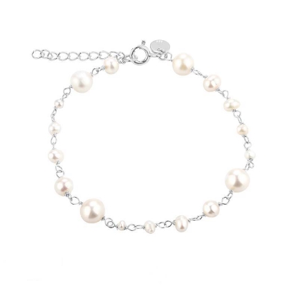 Billede af Aqua Dulce Ghita armbånd sølv m. fvp (17 + 3 cm)