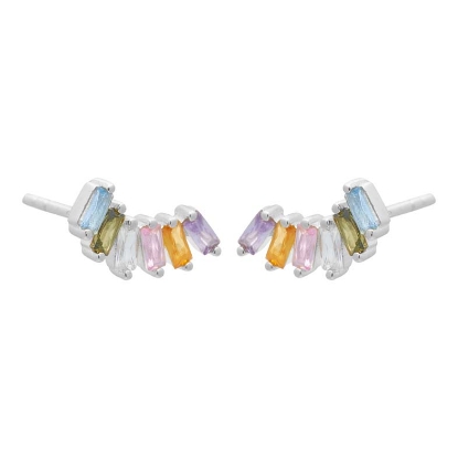 Billede af *Aqua Dulce Edith øreringe sølv m. cz