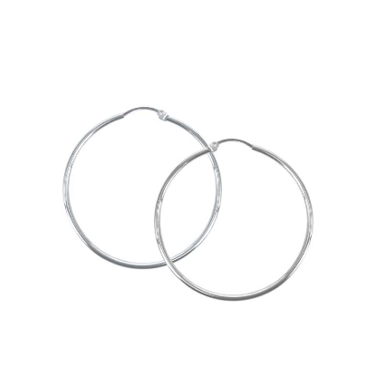 Billede af Aqua Dulce Ana creoler sølv (40 mm)