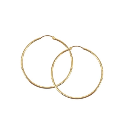 Billede af Aqua Dulce Ana creoler forgyldt sølv (40 mm)