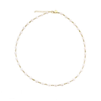 Billede af Aqua Dulce Coast Olive halskæde forgyldt sølv m. fvp (42 + 3 cm)