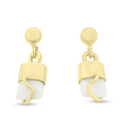 Billede af Tand øreringe 14 kt