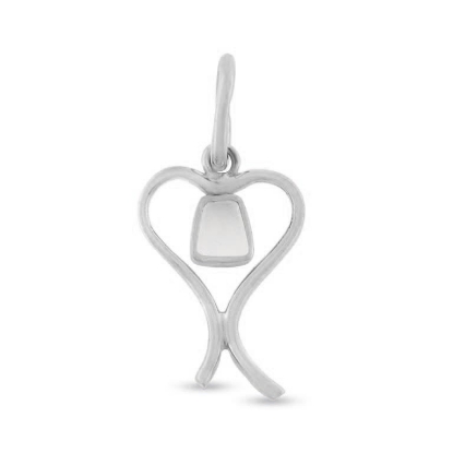 Billede af Tand vedhæng åbent hjerte 1 tand Priser fra