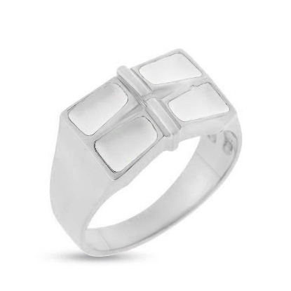 Billede af Tand ring m. 4 tænder i sølv