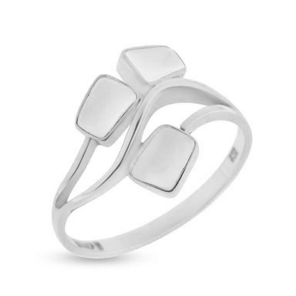 Billede af Tand ring i sølv m. 3 tænder