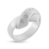 Billede af Ring "Massive Hug" 5 x 0,01 w/vs brillanter 14 karat hvidguld