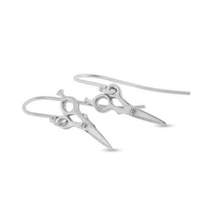 Billede af Ørehængere bøjler, frisørsaks (hj. 18 mm.) 925s.