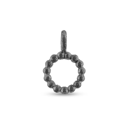 Billede af Vedhæng Circles, kugletråd, 11 mm. 925s oxyd (overflade sand)