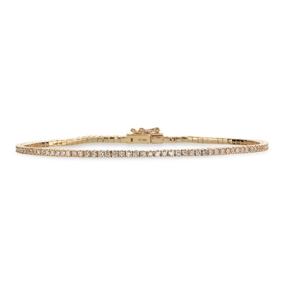 Billede af Dazzling Tennis-armbånd 0,95 H-W/SI 14 kt.