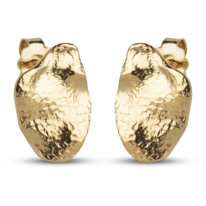 Billede af ENAMEL Copenhagen Maia Small øreringe forgyldt sølv