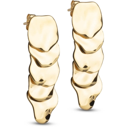 Billede af *ENAMEL Copenhagen Sahara øreringe forgyldt sølv