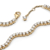 Billede af Pandora Funklende Tennisarmbånd forgyldt metalblanding m. cz (16 cm)