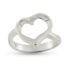 Billede af Ring hjerte, åbent hjerte, 14 kt. hvg.