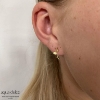 Billede af Aqua Dulce Rhumba Short Stud øreringe forgyldt sølv