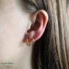 Billede af Aqua Dulce Maren creoler forgyldt sølv (13 mm)