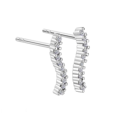 Billede af Aqua Dulce Isabella øreringe sølv m. cz