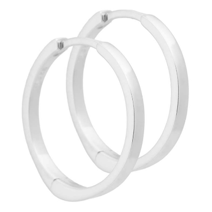 Billede af Aqua Dulce Martha creoler sølv (20 mm)