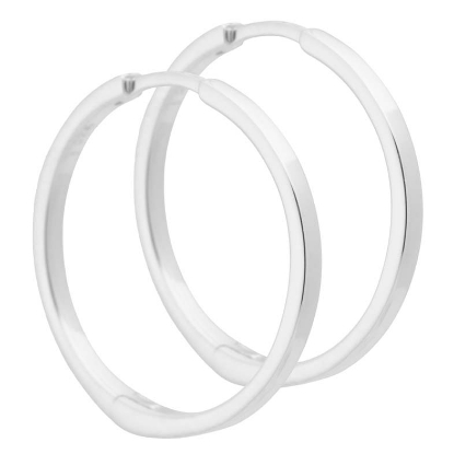 Billede af Aqua Dulce Marion creoler sølv (25 mm)