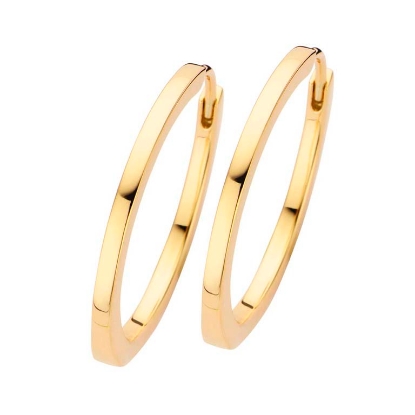 Billede af Spirit Icons Passion stor ørecreol forgyldt sølv