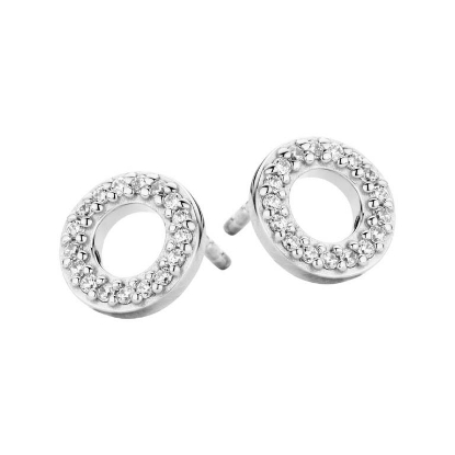 Billede af Spirit Icons Trend ørestik sølv med syntetiske zirkonia 