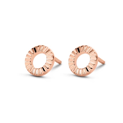 Billede af Spirit Icons "Peak" ørestikkere rosaforgyldt sølv