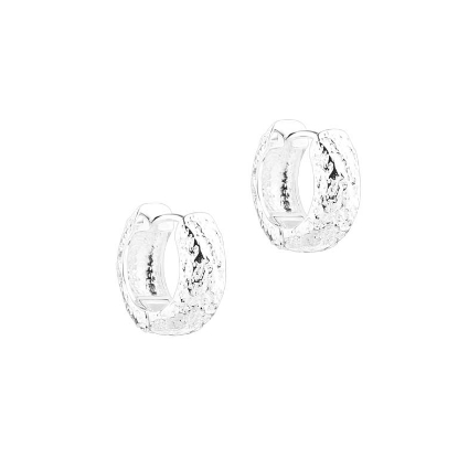 Billede af *Aqua Dulce Love Me Big Hoops øreringe sølv