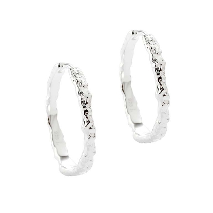 Billede af Aqua Dulce New Mila øreringe sølv (25 mm)