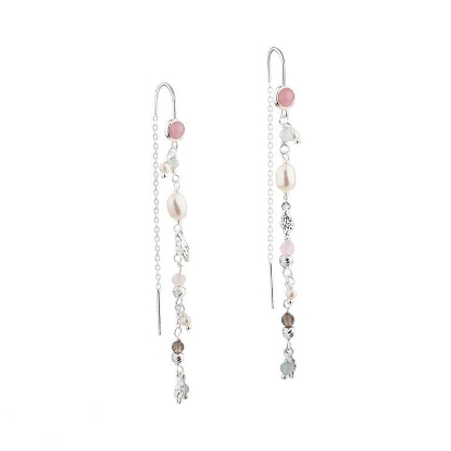 Billede af Aqua Dulce Miah øreringe sølv m. fvp